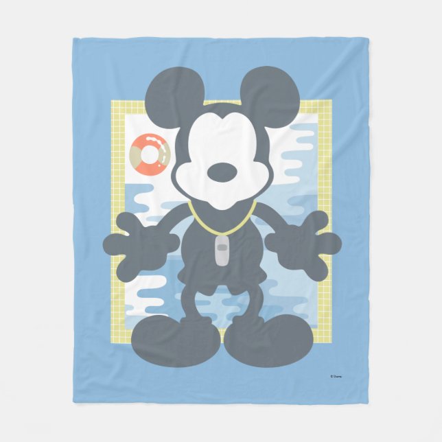 Couverture Polaire Mickey | Mickey Life Guard (Devant)