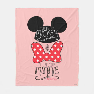 Couverture Polaire Mickey & Minnie Amour