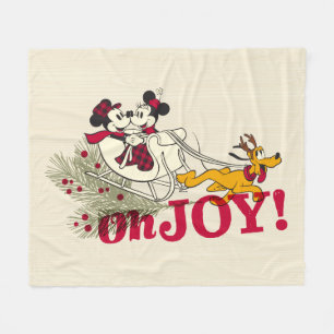 Couverture Polaire Mickey & Minnie avec Pluto   Oh Joy !