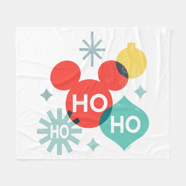 Couverture Polaire Mickey Mouse | Ho Ho Ho (Devant (Horizontal))