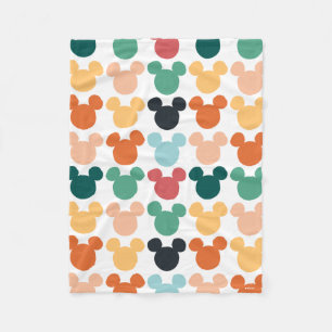 Couverture Polaire Mickey Mouse   Logo Coloré Répétant