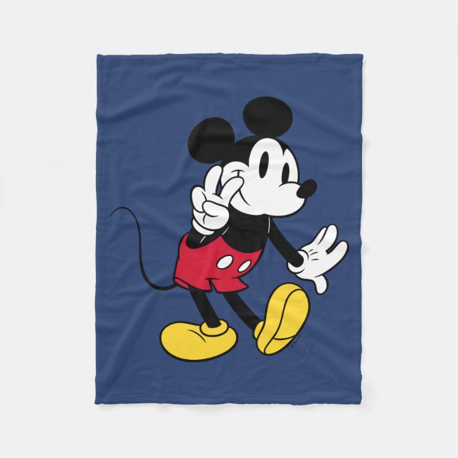 Couverture Polaire Mickey Mouse | Paix (Devant)