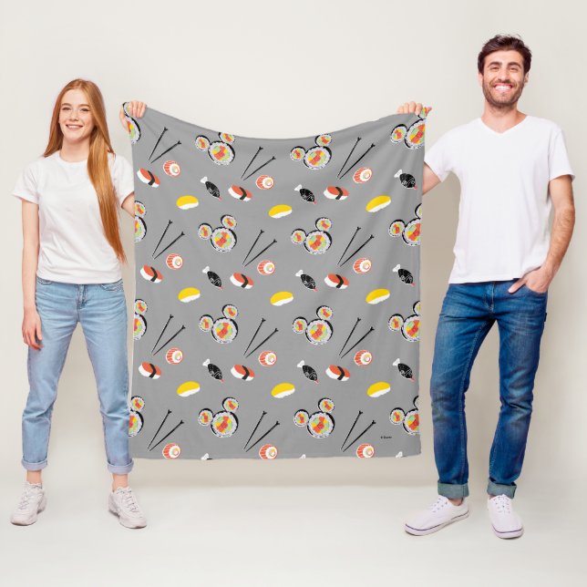 Couverture Polaire Mickey Mouse Sushi Icon Motif (En situation)