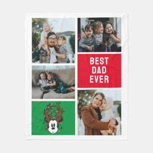 Couverture Polaire Mickey Reindee Antlers Meilleur papa