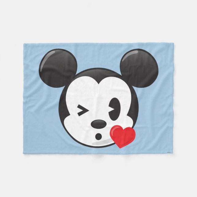 Couverture Polaire Mickey tendance | Flirty Emoji (Devant (Horizontal))