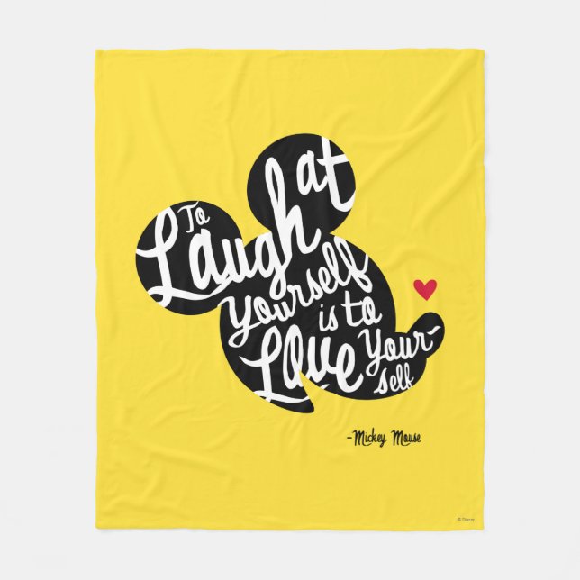 Couverture Polaire Mickey tendance | Rire De Vous-Même (Devant)