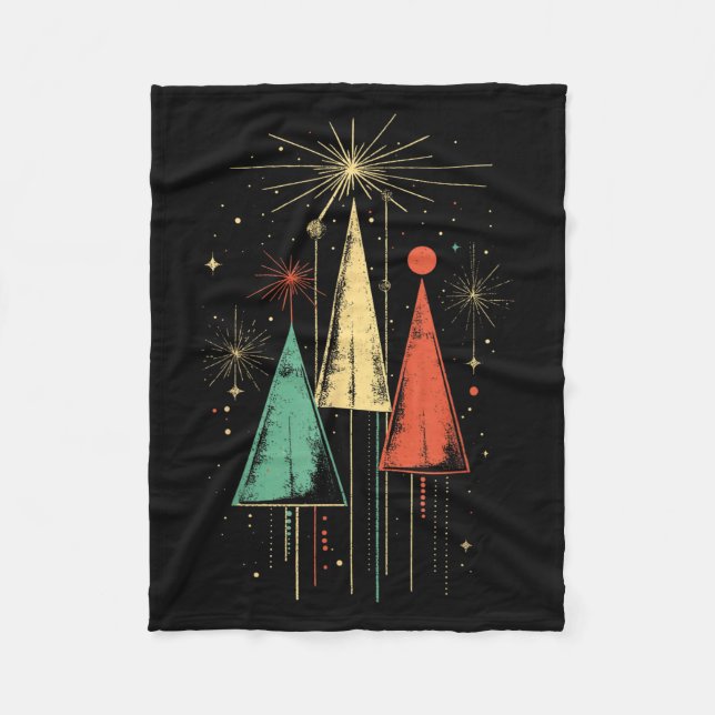 Couverture Polaire Mid Century Modern Christmas  (Devant)