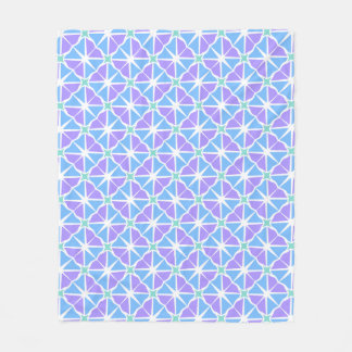 Couverture Polaire Mid siècle moderne diamant bleu violet