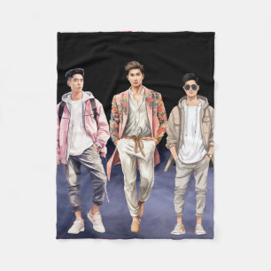 Couverture Polaire mignon garçons