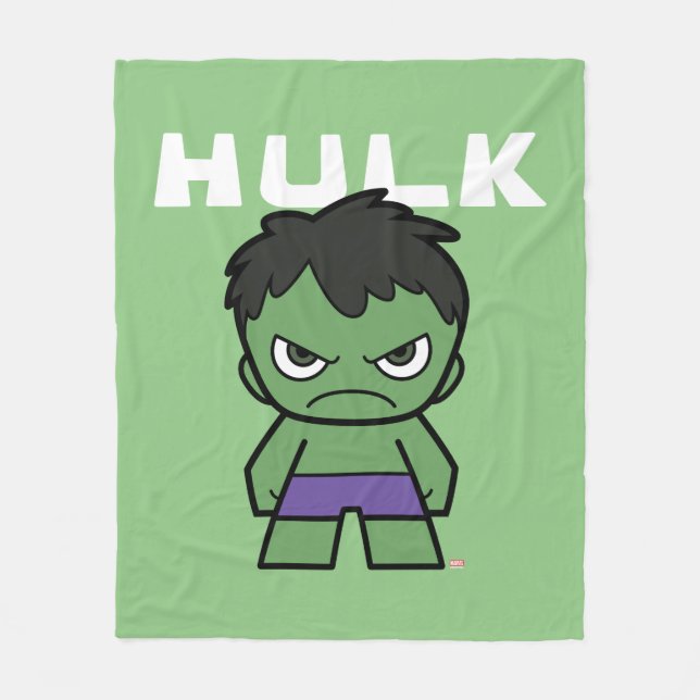 Couverture Polaire Mignon Mini Hulk (Devant)