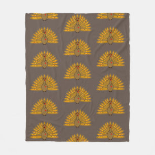 Couverture Polaire Mignon Thanksgiving Friendsgiving Turquie