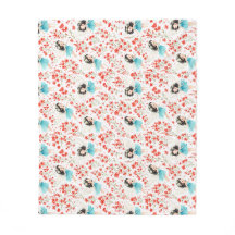 Mignonne Fille Motif Floral Plaid en Molleton – En
