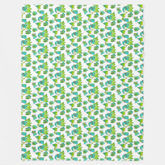 Couverture Polaire Mignonne mère monstre et enfants