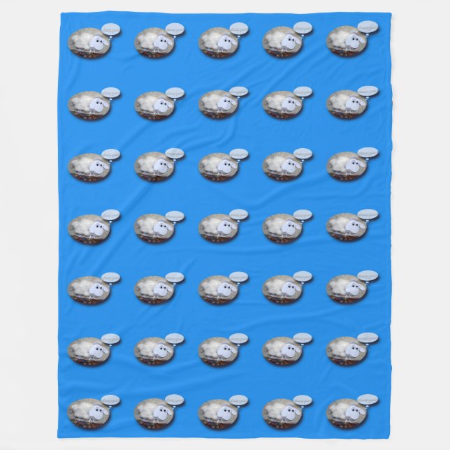 Couverture Polaire Mignonne mouton chinois Nouvel An Anniversaire Zod (Devant)