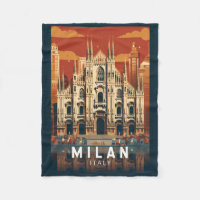 Milan Italie Duomo di Milano Travel Art Vintage