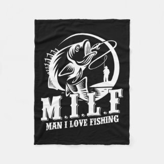 Couverture Polaire Milf Man I Love Fishing Funny Fishing Gift