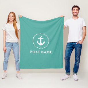 Couverture Polaire Milieu nautique de corde d'Ancre de nom de bateau