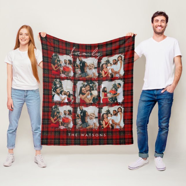 Couverture Polaire Minimal Modern Festive Rustic Family Photos (En situation)