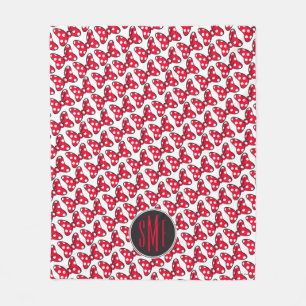 Couverture Polaire Minnie branchée Monogramme de la boîte à poin