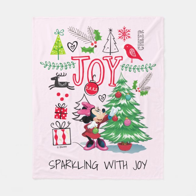 Couverture Polaire Minnie | Minnie's Christmas Joy (Devant)