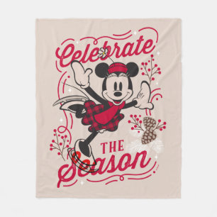 Couverture Polaire Minnie Mouse   Célébrer La Saison