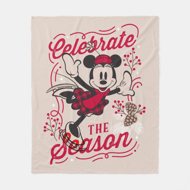 Couverture Polaire Minnie Mouse | Célébrer La Saison (Devant)
