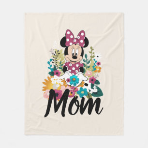Couverture Polaire Minnie Mouse - Fleurs pour maman