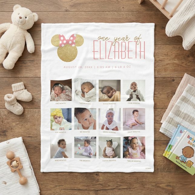 Couverture Polaire Minnie Mouse Icon | One Year of - 12 Months (Créateur téléchargé)