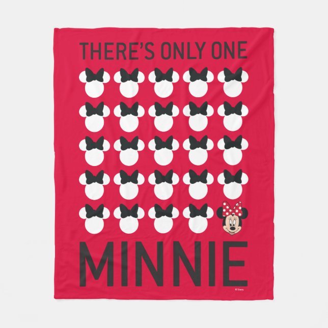 Couverture Polaire Minnie | Une seule minine (Devant)