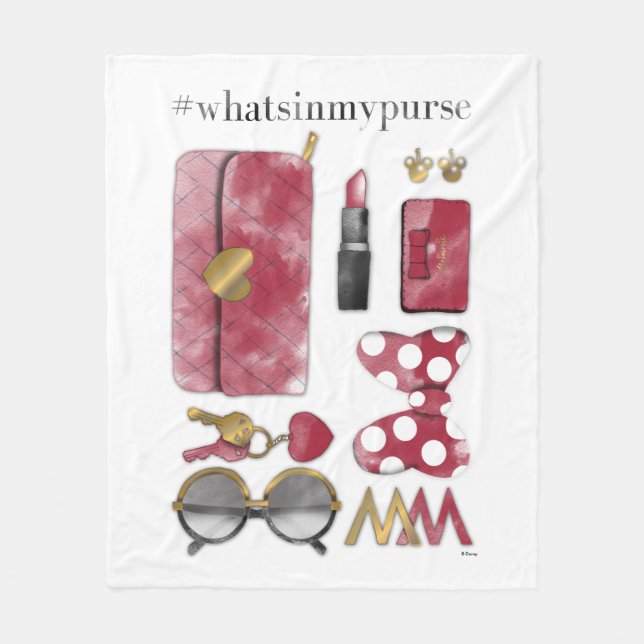 Couverture Polaire Minnie | #What'sinmypurse (Devant)