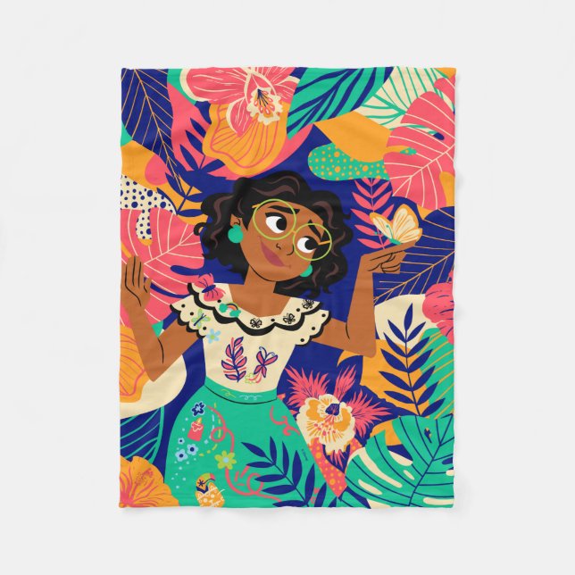 Couverture Polaire Mirabel d'Encanto | Graphique floral (Devant)
