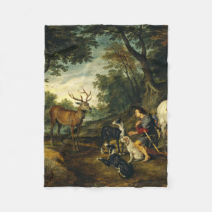 Couverture Polaire Miracle de Saint Hubert par Peter Paul Rubens