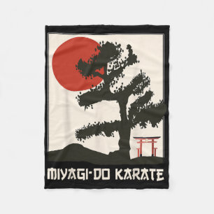 Couverture Polaire Miyagi-do Karate Vintage Rétro Bonsai Tree Ma