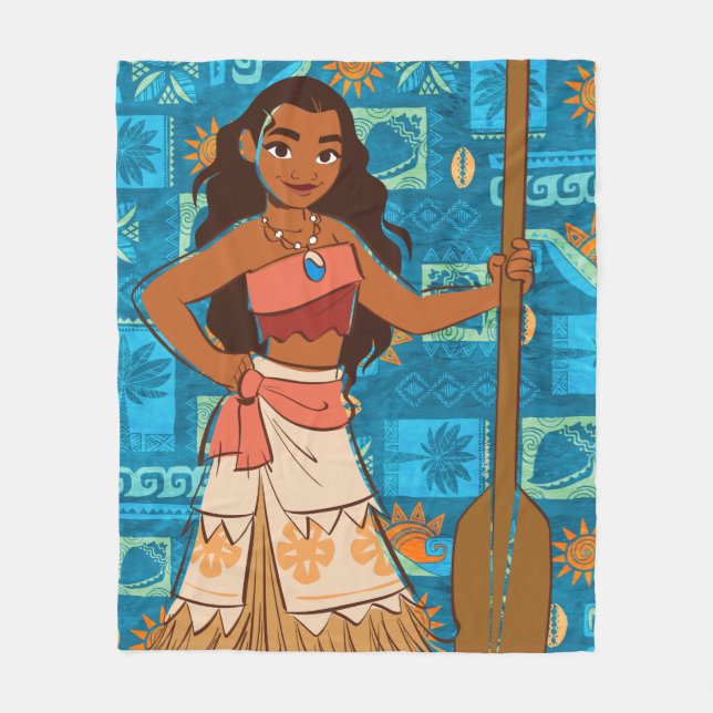 Couverture Polaire Moana| Fille De La Mer (Devant)