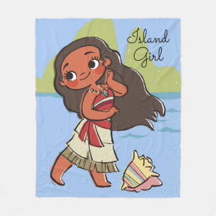 Couverture Polaire Moana Island Girl