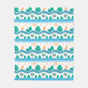 Couverture Polaire Moana  La Terre Et La Mer Sont Un - Motif