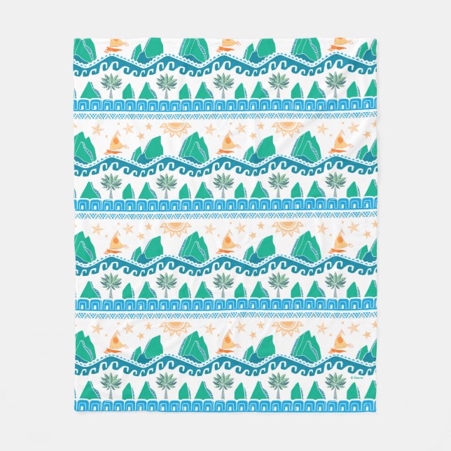 Couverture Polaire Moana| La Terre Et La Mer Sont Un - Motif (Devant)