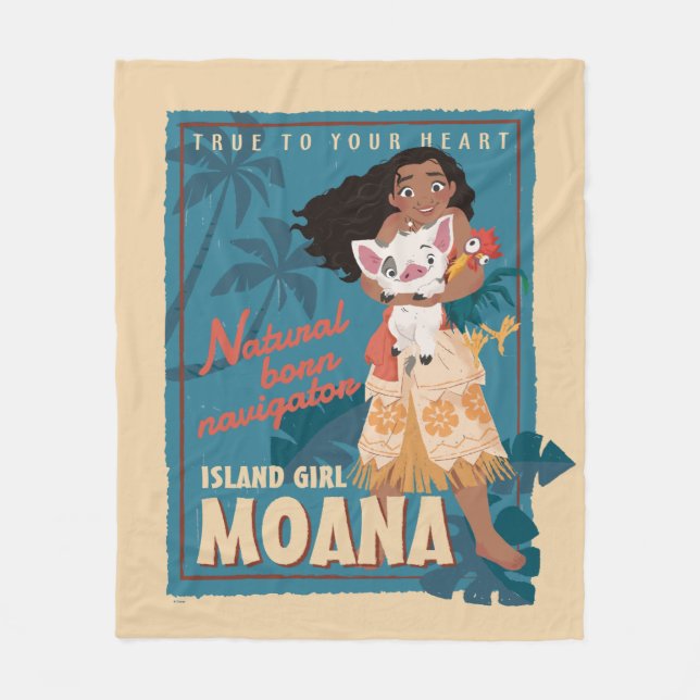 Couverture Polaire Moana | True to Your Heart (Devant)