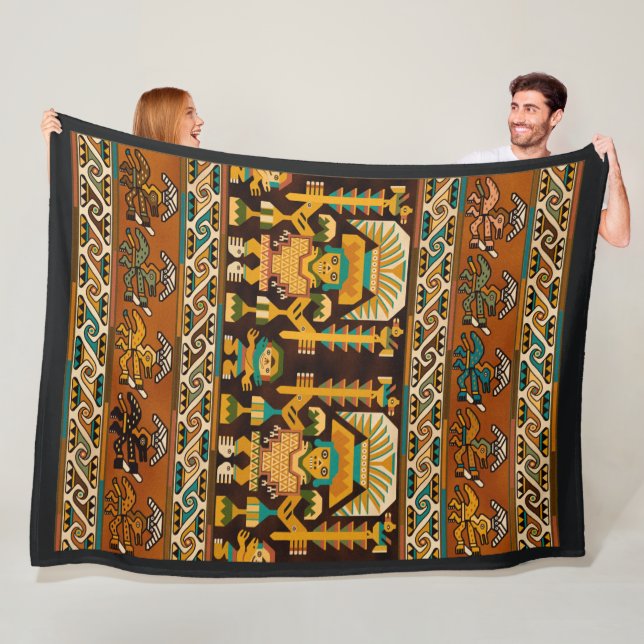 Couverture Polaire Moche royal (En situation)