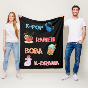 Couverture Polaire Mode K-Pop pour les fans de K-Drama et K-Pop corée