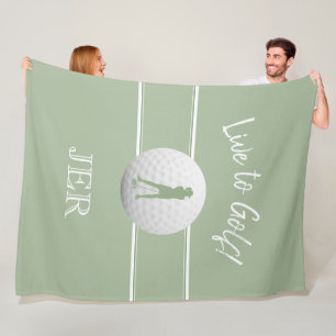 Couverture Polaire Modèle de sport pour dames golfeuses Vert sauge pe