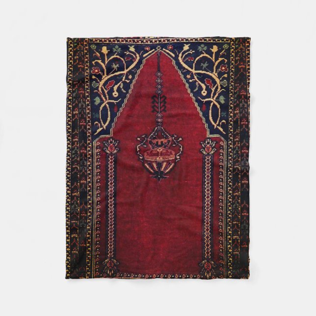 Couverture Polaire Modèle de tapis de prière orientale no2 - Mosquée (Devant)