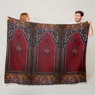 Couverture Polaire Modèle de tapis de prière orientale no2 - Mosquée