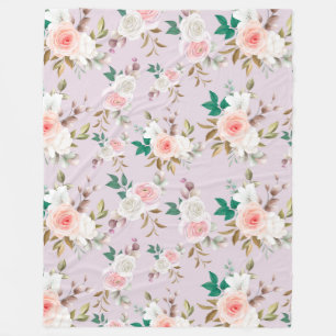 Couverture Polaire Modèle floral classique