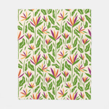Modèle floral de feuilles tropicaux et de fleurs