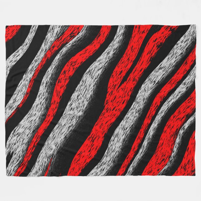Couverture Polaire Modèle Zebra (Devant (Horizontal))