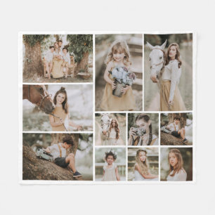 Couverture Polaire Modern We Love You 11 Photo Collage