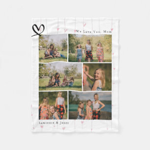 Couverture Polaire Modern We Love You Abuela Mom Family Photo Collage