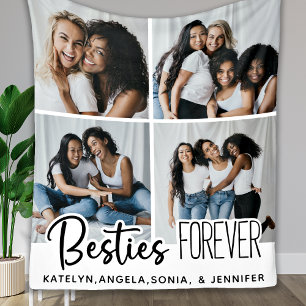 Couverture Polaire Moderne Best Friends Personnalisé Chic 4 Photos