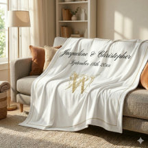 Moderne Chic Personnalisé Nouveau Monogramme de sa